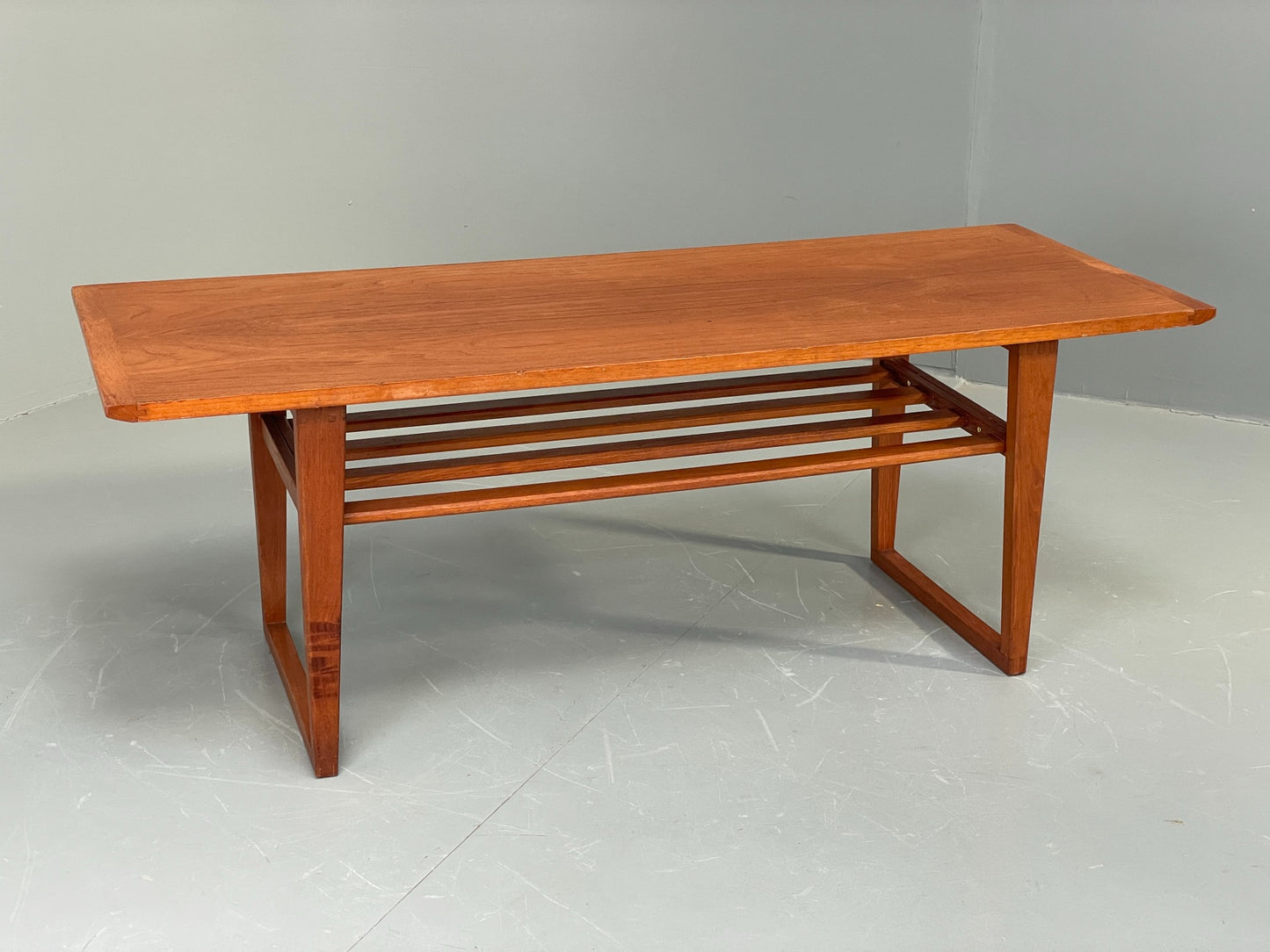 Vintage Teak Coffee Table By Pye Franklin Retro 1960s Magazine Rack EB12071