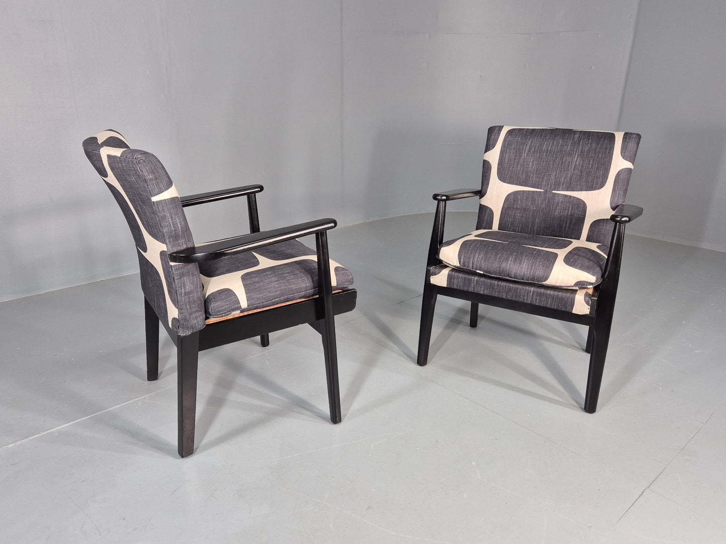 2 Vintage 1960s Lounge Chairs Parker Knoll New Upholstery EB11847