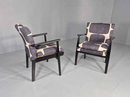 2 Vintage 1960s Lounge Chairs Parker Knoll New Upholstery EB11847