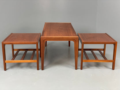 Vintage Teak Nesting Tables Coffee Table By Remploy 1960s Retro EB12061