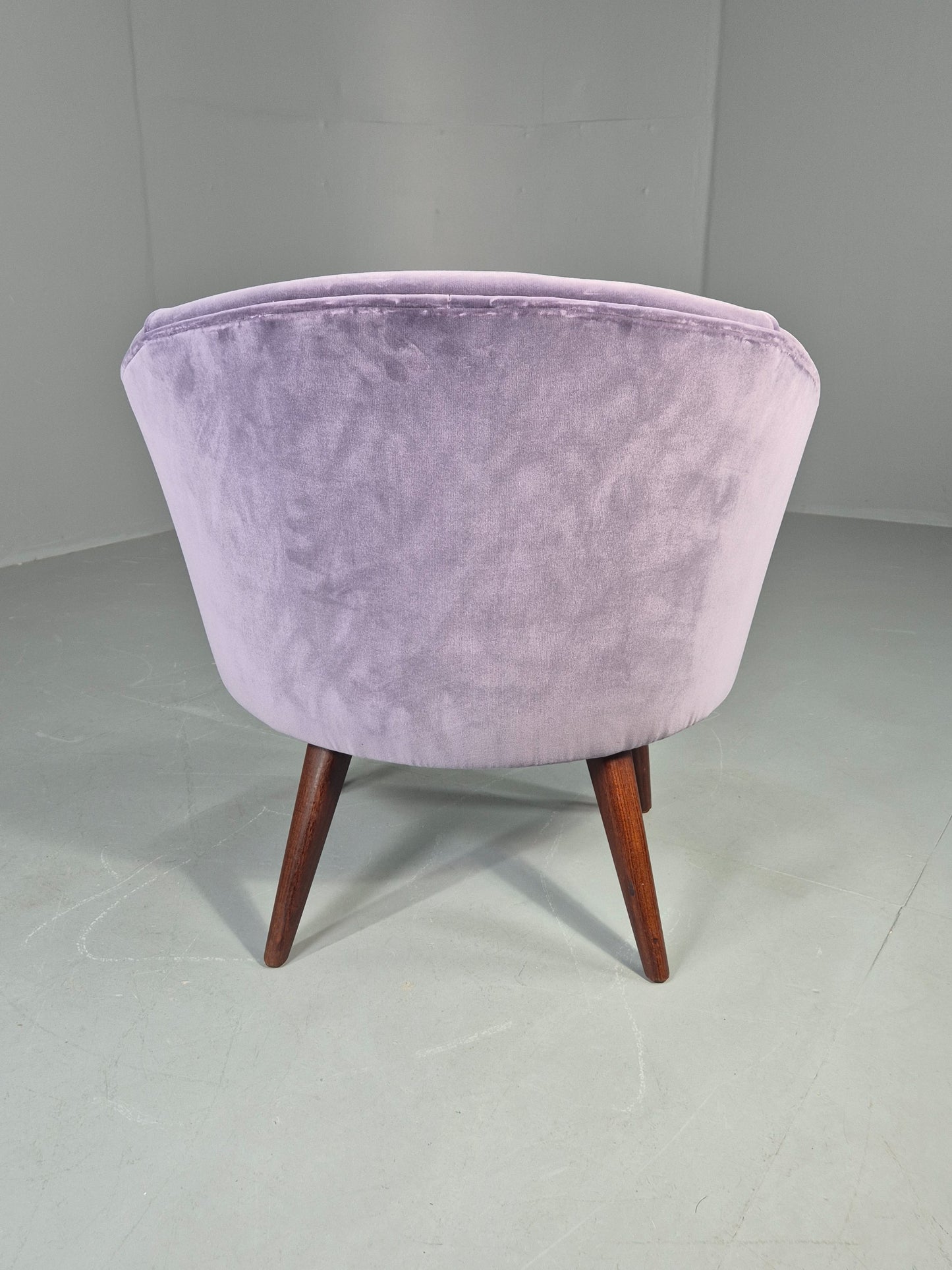Vintage Danish Tub Chair 1960s Original Mid Century Design Retro Teak EB12951