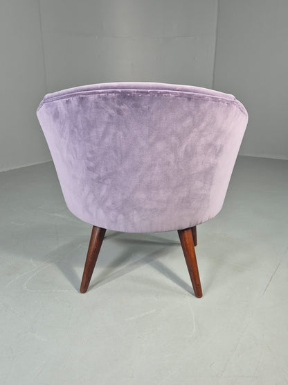 Vintage Danish Tub Chair 1960s Original Mid Century Design Retro Teak EB12951