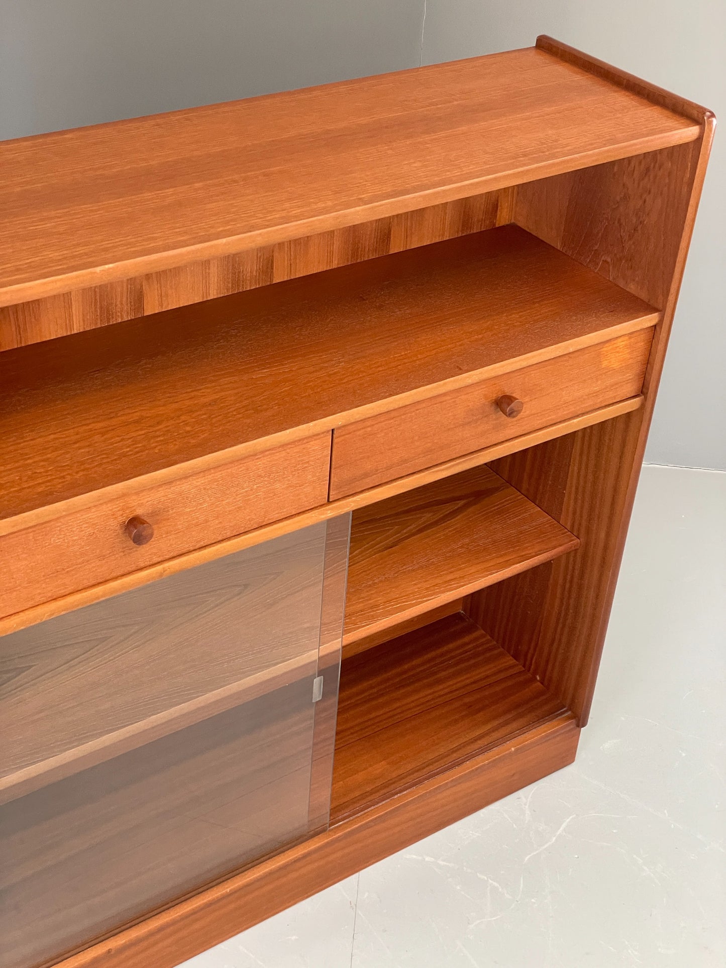 Vintage Nathan Shelving Unit Glazed Drawers 1970s Retro EB12203