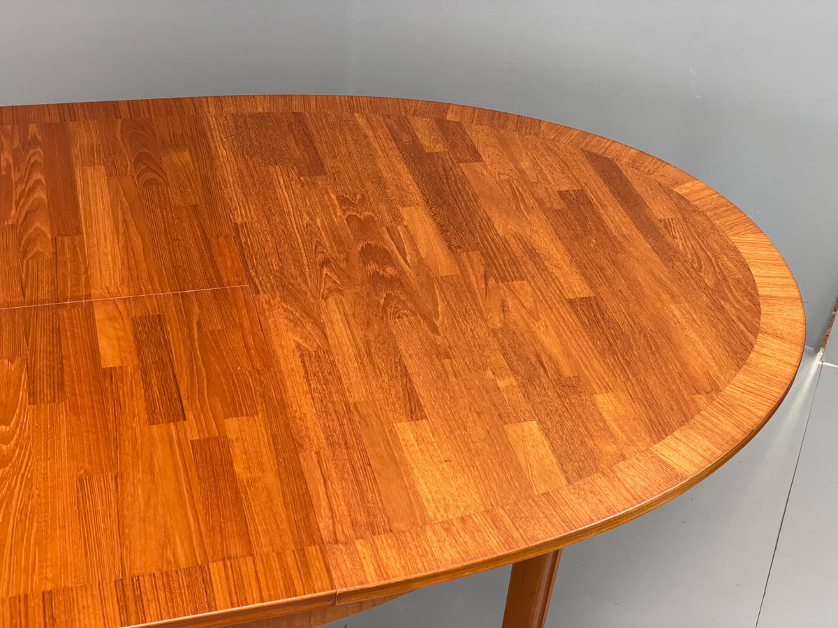 Vintage Teak Dining Table Oval Extending Mid Century Retro W Lawrence EB12953