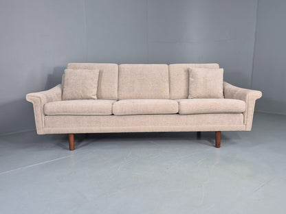 Vintage Danish 3 Seater Sofa New upholstery 1960s Original Mid Century EB12534