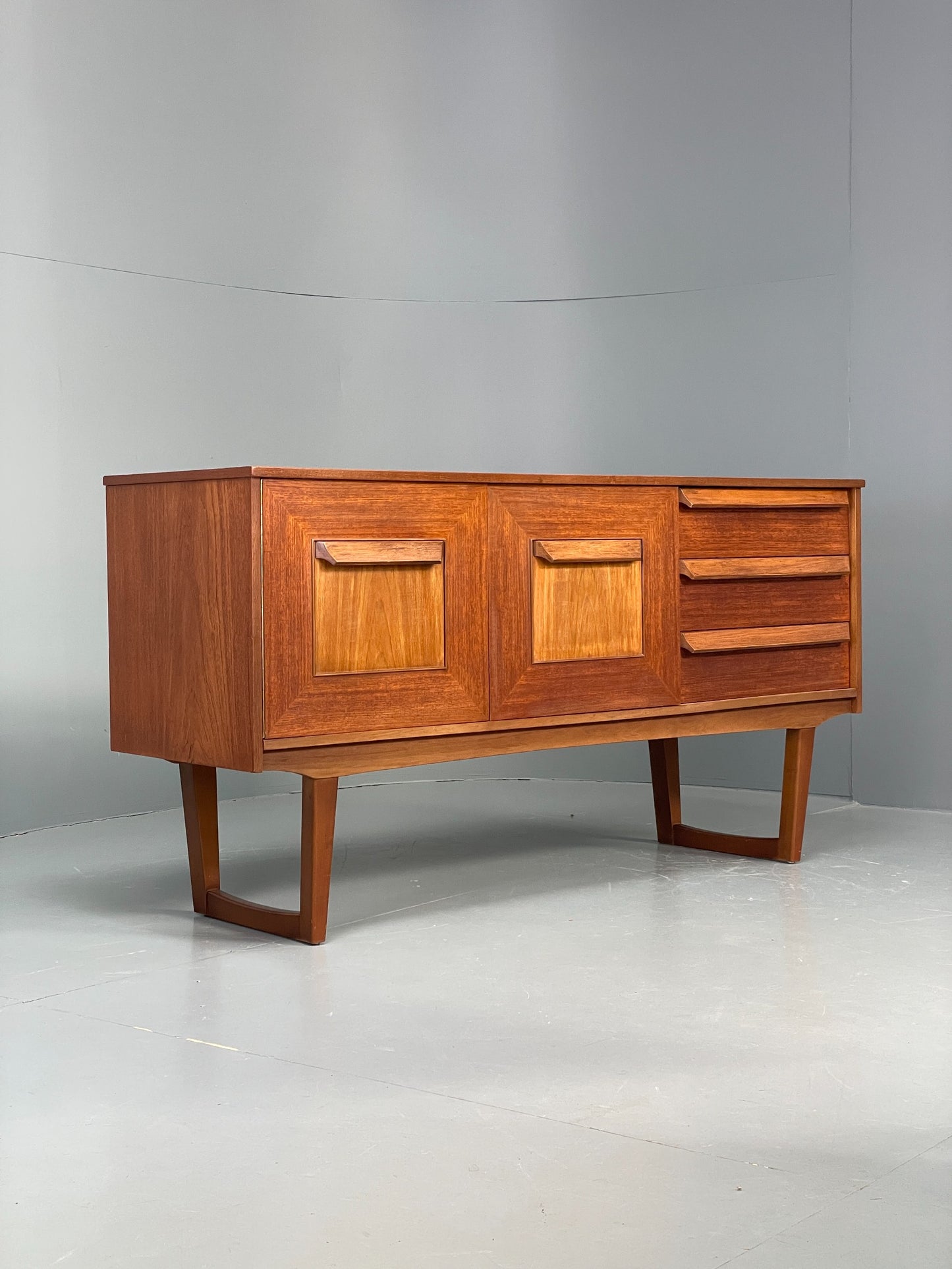 Vintage 1960s Teak Sideboard By Stonehill Retro Mid Century Drawers EB12209