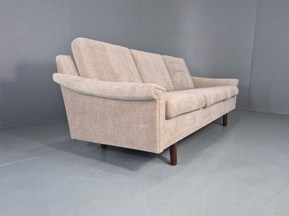 Vintage Danish 3 Seater Sofa New upholstery 1960s Original Mid Century EB12534