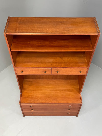 Vintage Teak Wall Unit Jentique Mid Century Retro Shelving Drawers EB13106