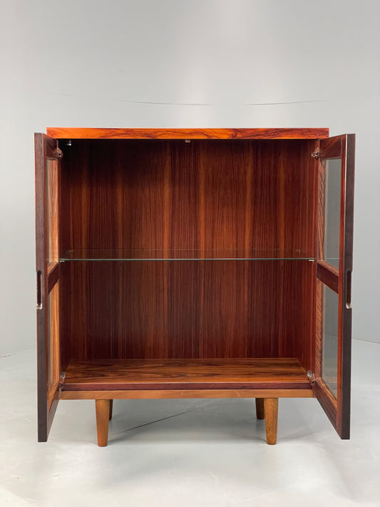 Vintage Swedish Glazed Bookcase Retro Chunky Shelving 1980s EB13112