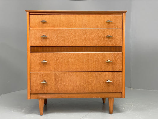 Vintage Chest Of Drawers 1960s By Lebus Oak Mid Century Retro EB12079
