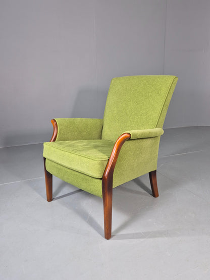 Vintage Parker Knoll PK749 Chair Recent Green Wool Makeover 1960s Retro EB12989