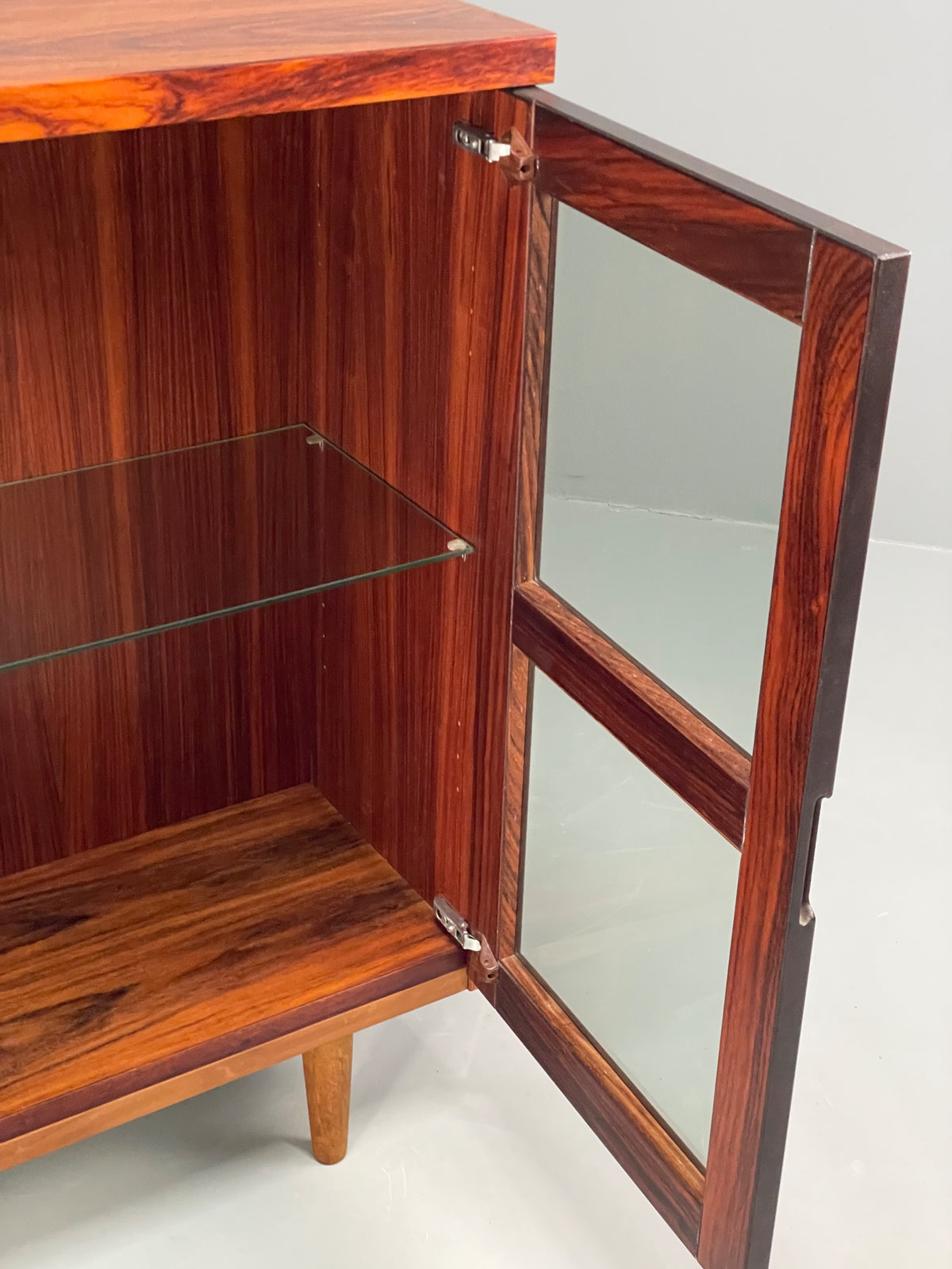 Vintage Swedish Glazed Bookcase Retro Chunky Shelving 1980s EB13112