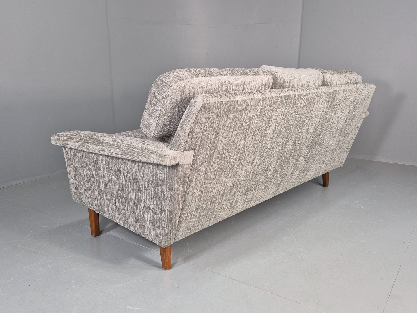 Vintage 3 Seater Mid Century Sofa Danish Design New Upholstery 1960s EB11127