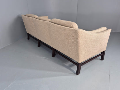 Vintage 3 Seater Sofa Danish Cream Wool Gunnar Grandt Retro MCM EB07792