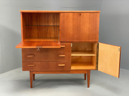 Vintage 1960s Teak Cabinet Sideboard Storage Shelving Drawers EB12294