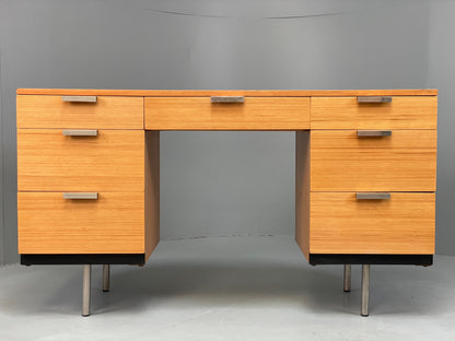 Vintage Desk Stag Fineline Birch Ply Aluminium Retro Mid Century EB13104