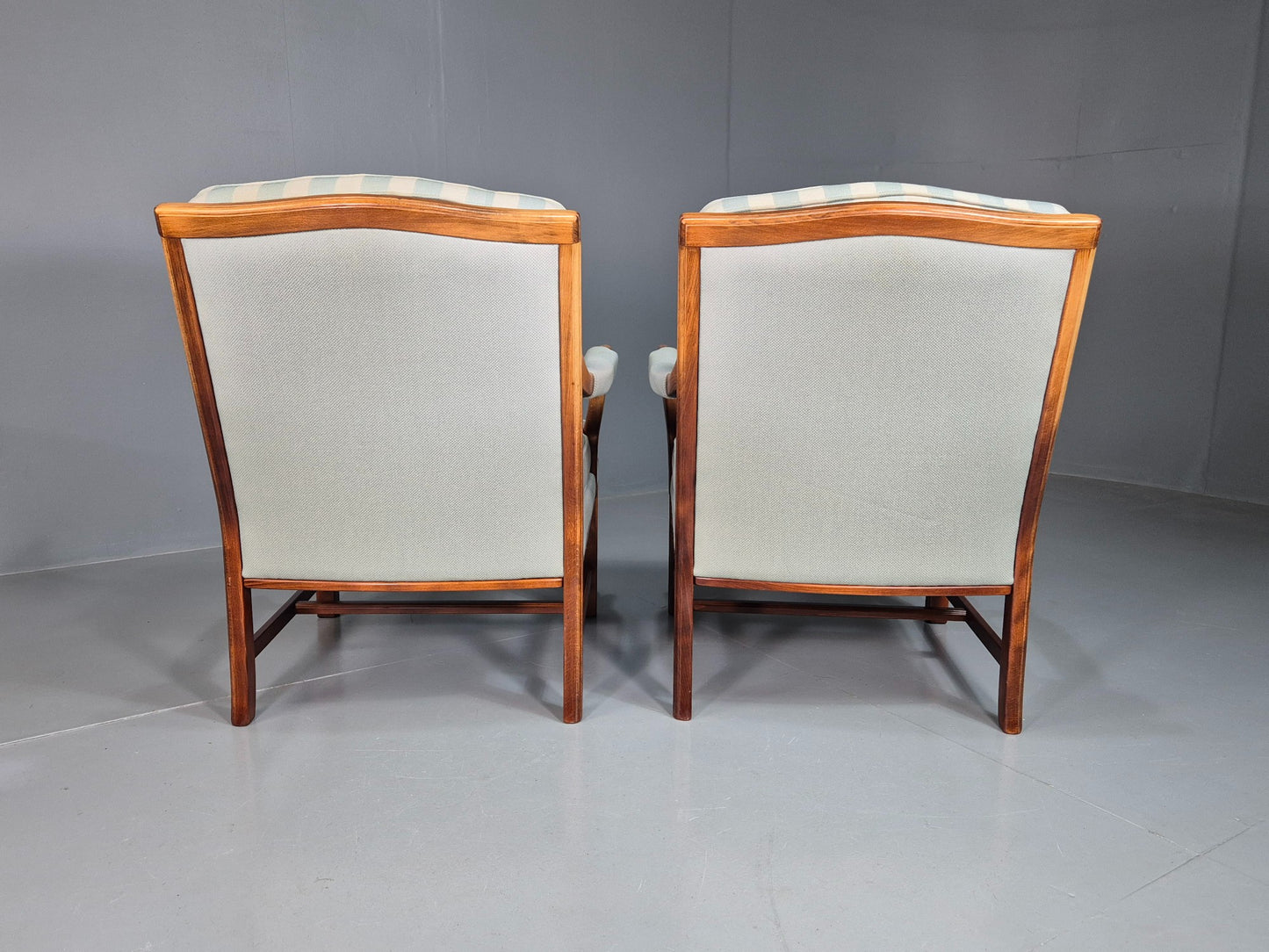 2 Vintage Arm Chairs Swedish Mid Century 1970s Broderna Andersson Retro EB07452
