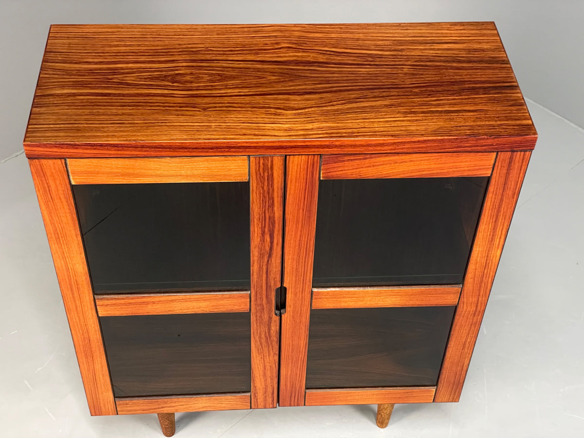 Vintage Swedish Glazed Bookcase Retro Chunky Shelving 1980s EB13111