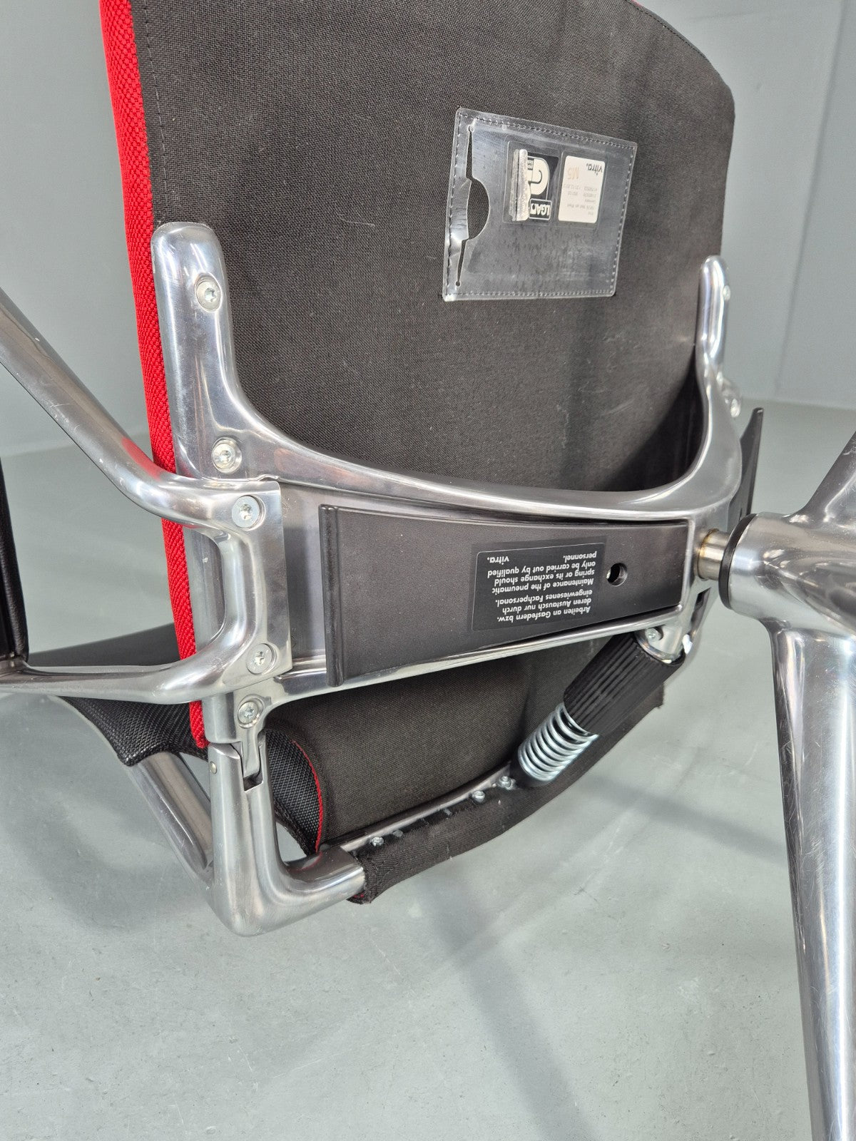 Vintage Vitra Media Office Chair Red and Black EB12244