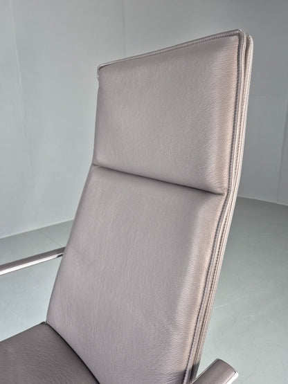 Modern Design Brunner Finasoft Conference Chair Grey Leather EB12997