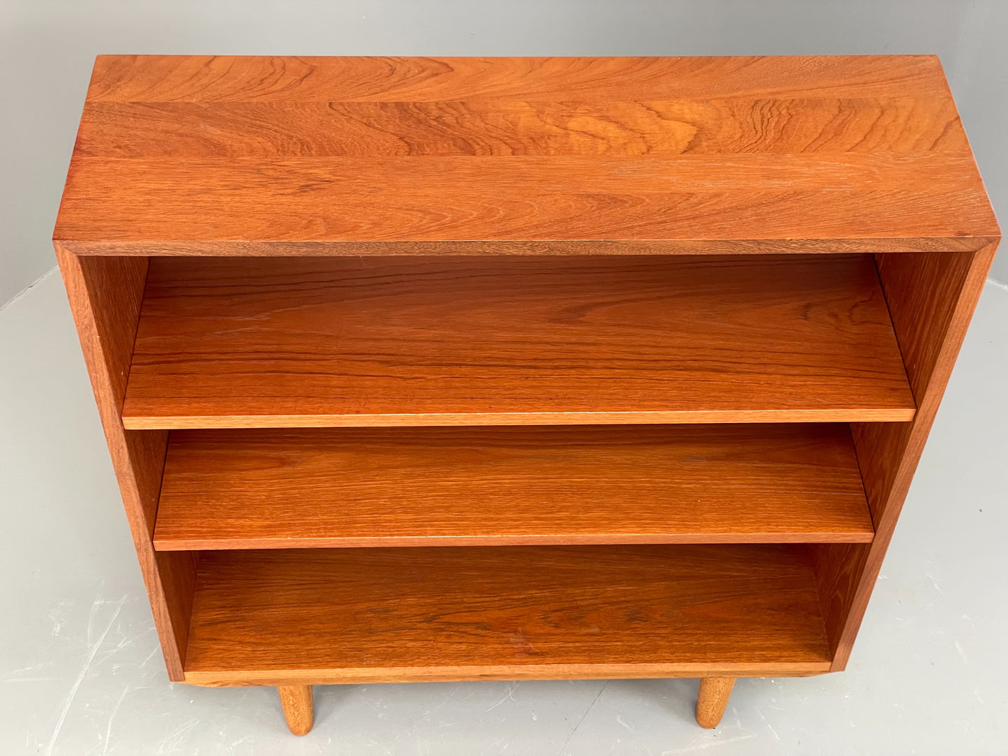 Vintage 1960s Teak Bookcase Retro Shelving Adjustable Mid Century EB11974