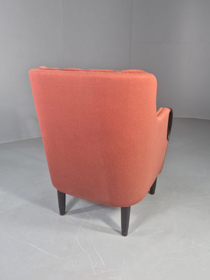 Vintage Danish Lounge Chair 1940s Design Viggo Jorgensen Attrb 1950s EB12761