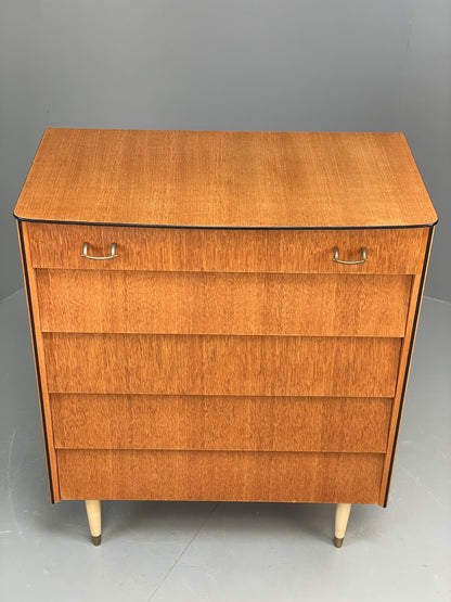 Vintage Chest Of Drawers Avalon Oak 1960s Mid Century Retro EB12198