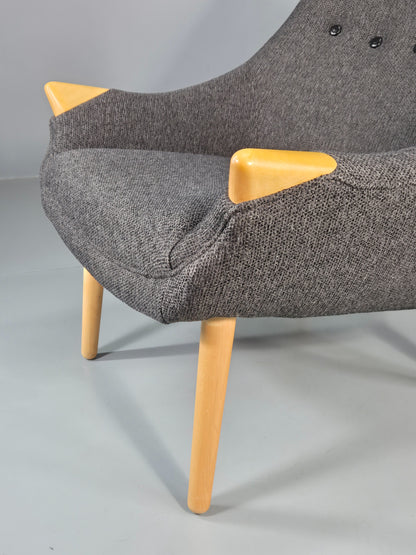 Vintage Mama Bear Matzform Lounge Chair Grey Beech Danish Modern Design EB12316