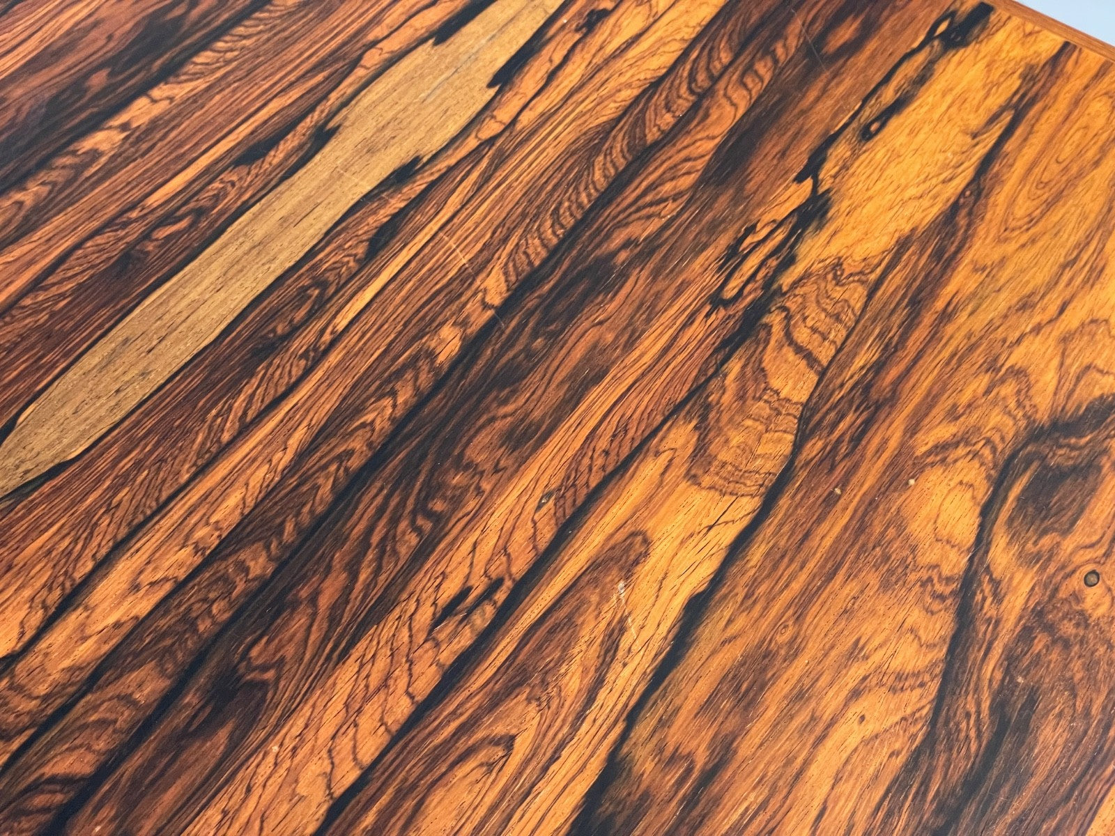 Vintage Danish Coffee Table - 1960s Mid Century Shaped Solid Legs EB11182 MWOO8