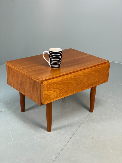 Vintage Teak Bedside Table With Drawer Beaver & Tapley 1970s Retro EB10681 MWOO14