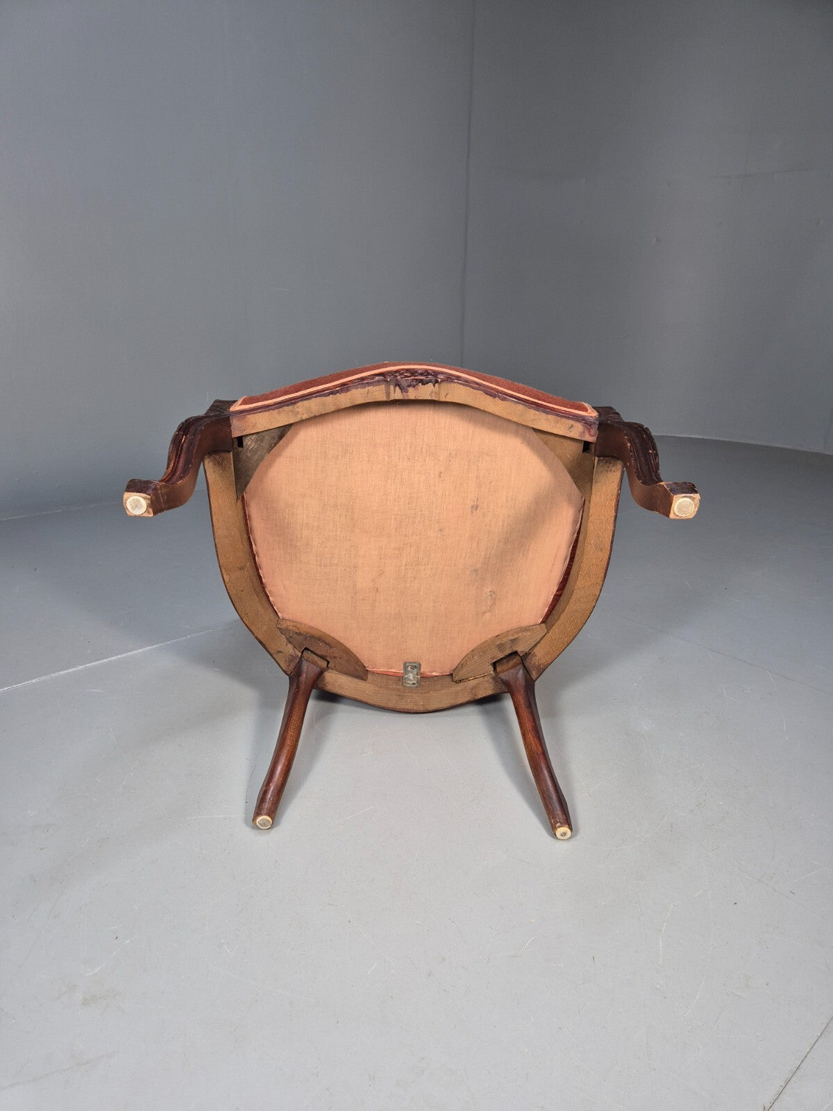 Vintage Danish Rococo Style Bergere Tub Chair 1950s Retro EB9611 VBER - UKDK FURNITURE