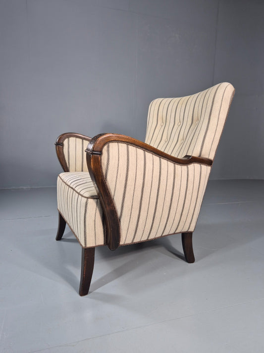 Vintage Danish Lounge Chair 1950s Deco Stylings Retro EB11323 VCLO1