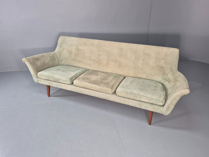 Three Seat Midcentury Sofa 1960s Sweden Teak Legs Retro EB11081 M3SS7