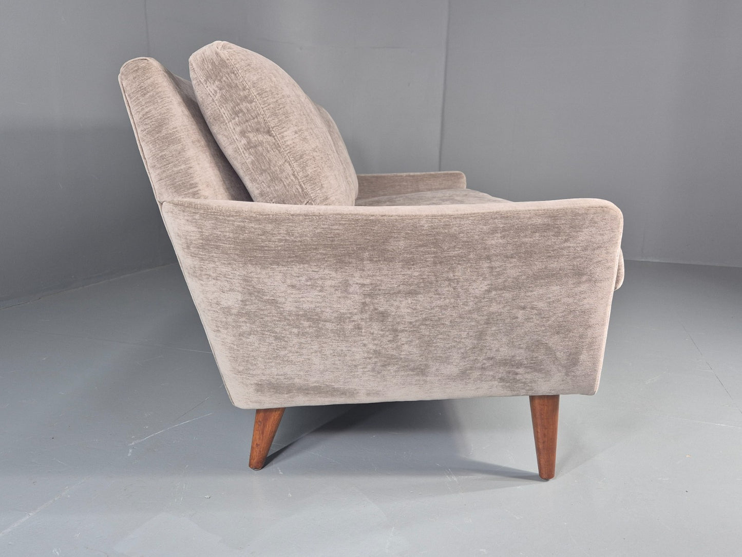 Vintage Danish 3 Seat Settee Mid Century 1960s New Upholstery EB11820 M3SS13