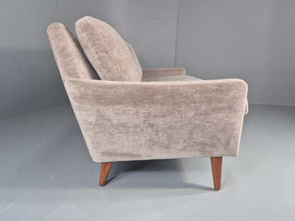 Vintage Danish 3 Seat Settee Mid Century 1960s New Upholstery EB11820 M3SS13