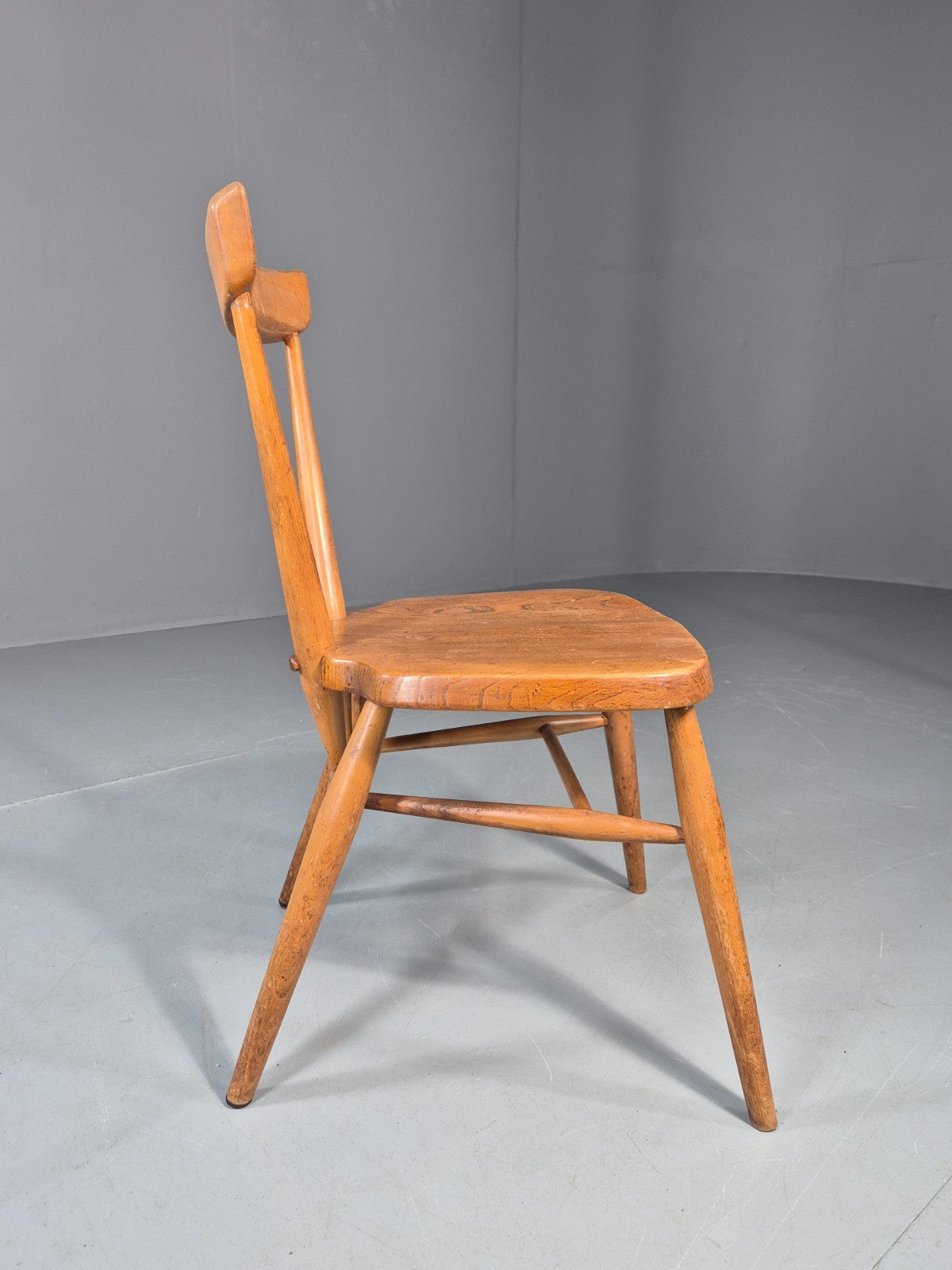 Ercol Stacking Chair Junior Elm and Beech 1960s Retro EB11422 MDIN6
