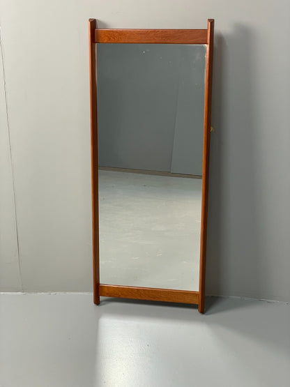 Vintage Teak Wall Mirror - 1960s Danish Mid Century Design EB10865 MWOO3
