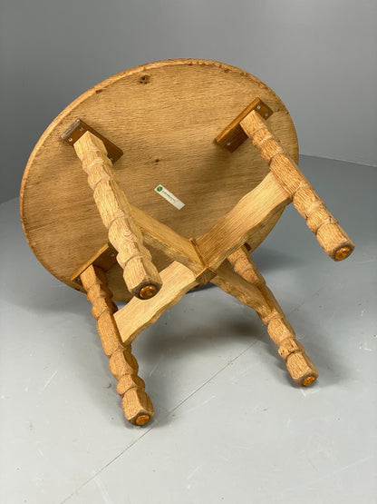 Vintage Oak Side Table Danish 1970s EJSØ Møbler Kjaernulf Style EB10915 MWOO13
