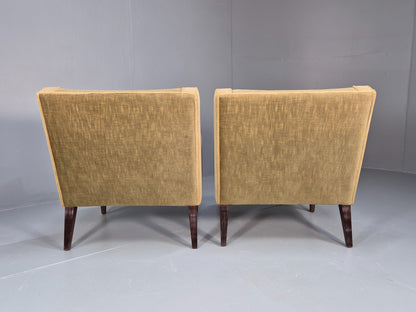 2 Vintage Danish Classical Lounge Chairs 1960s Retro Georgian Style EB9655 VCLO - UKDK FURNITURE