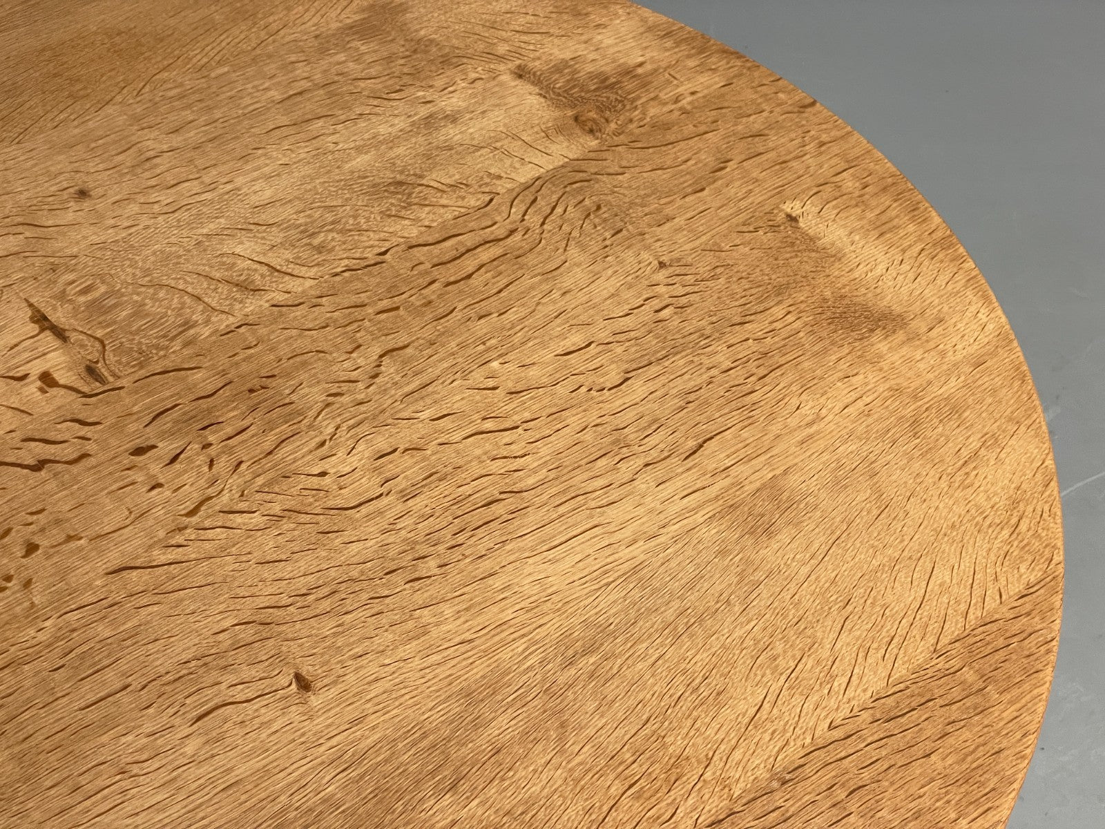 Round Oak Coffee Table Henning Kjaernulf Style Danish Design EB10825 MWOO3