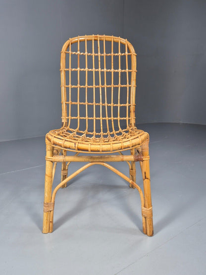 Vintage Cane Occasional Chair Retro Seating Dining Chair EB8871 VDIN - UKDK FURNITURE