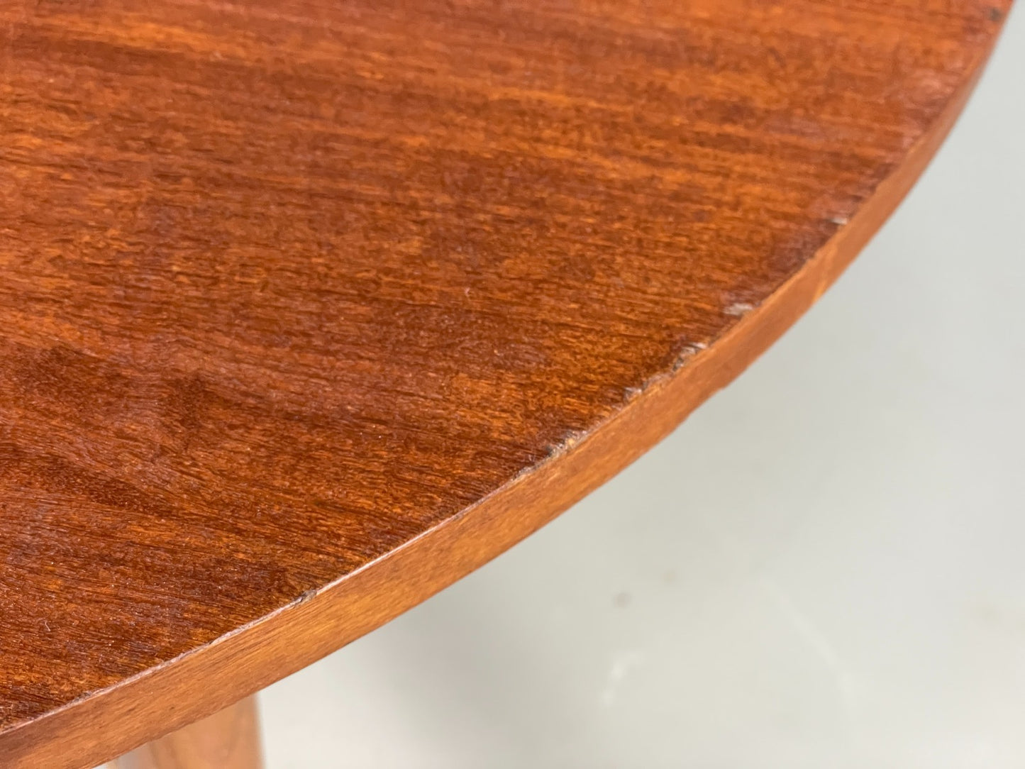 Vintage Teak Coffee Table 1960s Round Shape Mid Century EB11509 MWOO10