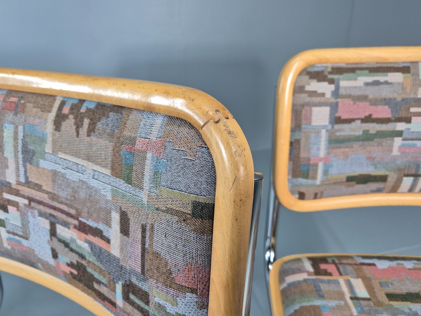 4 Cesca Dining Chairs Marcel Breuer Bauhaus Classic 1980s Retro EB11210 VDIN14