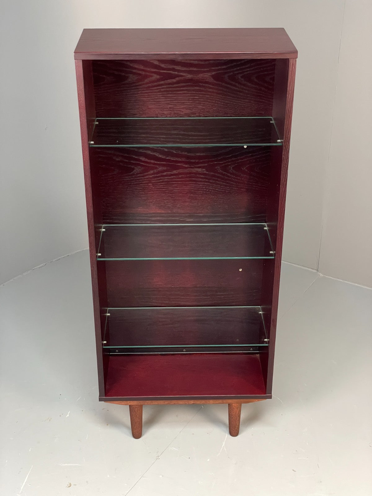 Vintage Dark Oak Bookcase Adjustable Shelf By Beaver & Tapley EB11500 MWOO1