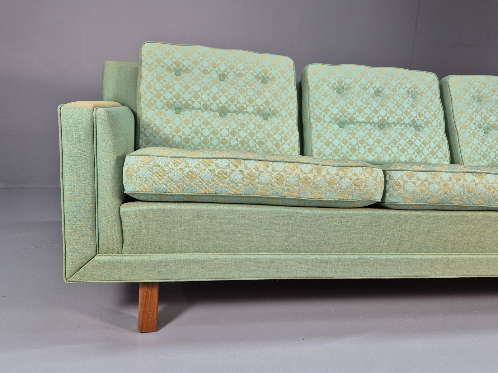 Vintage Swedish Dux Green 3 Seat Sofa 1960s Retro Mid Century EB7747 M3SS - UKDK FURNITURE