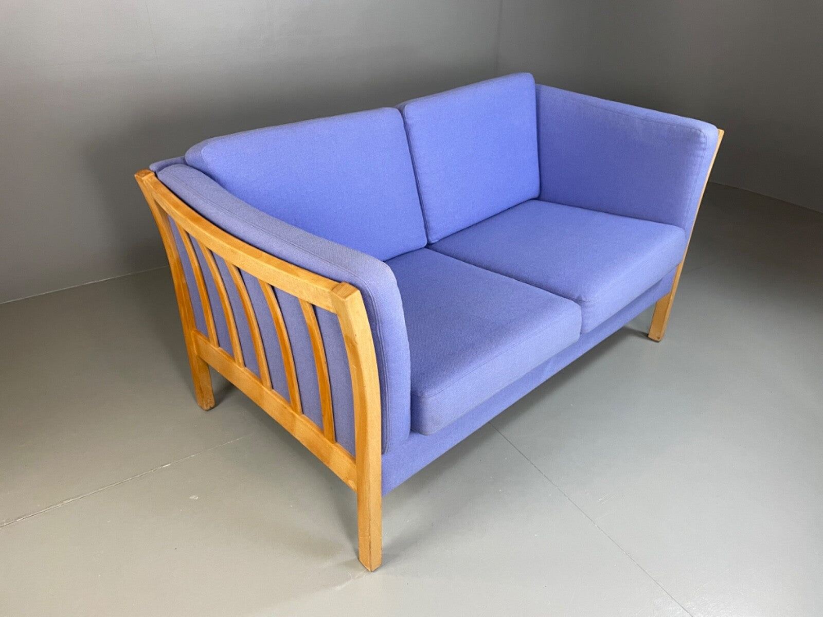 Vintage Danish Stouby Sofa Beech Ends Wool Upholstery 1980s EB5039 M2SS2