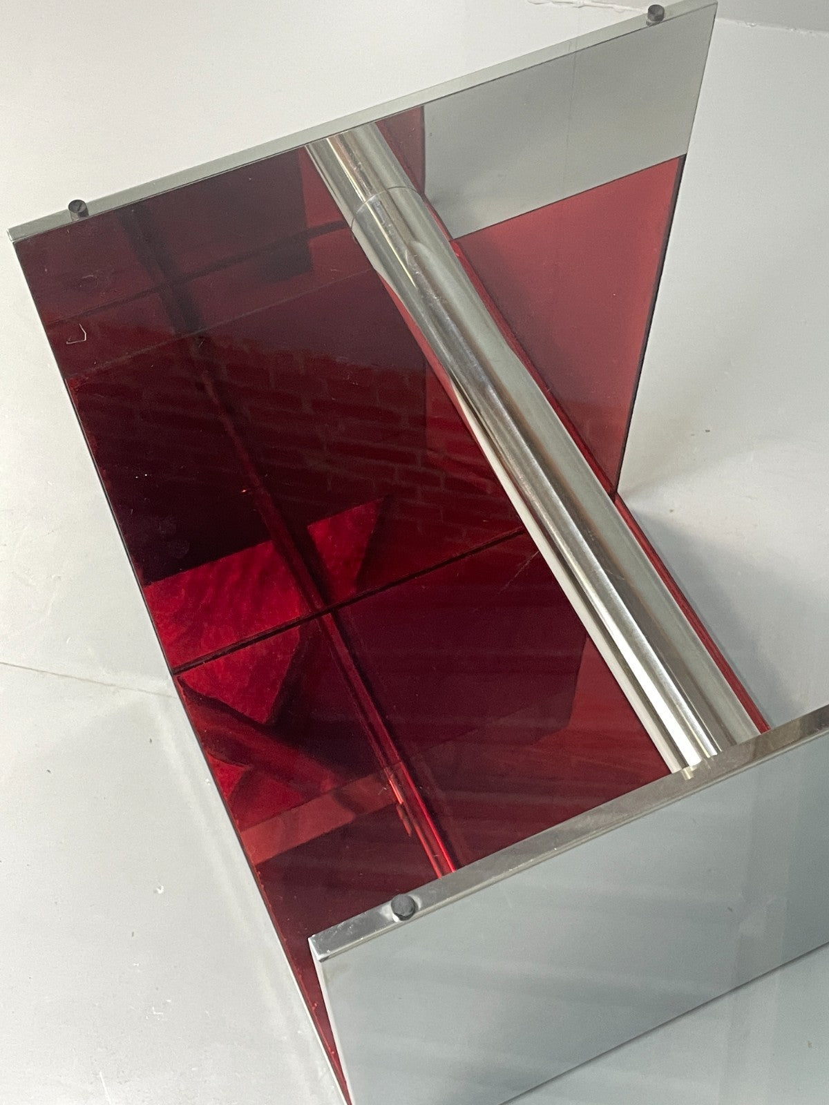 Italian Glass Dining Table By Gabriele Buratti For Acerbis Modern EB11492  MWOO10