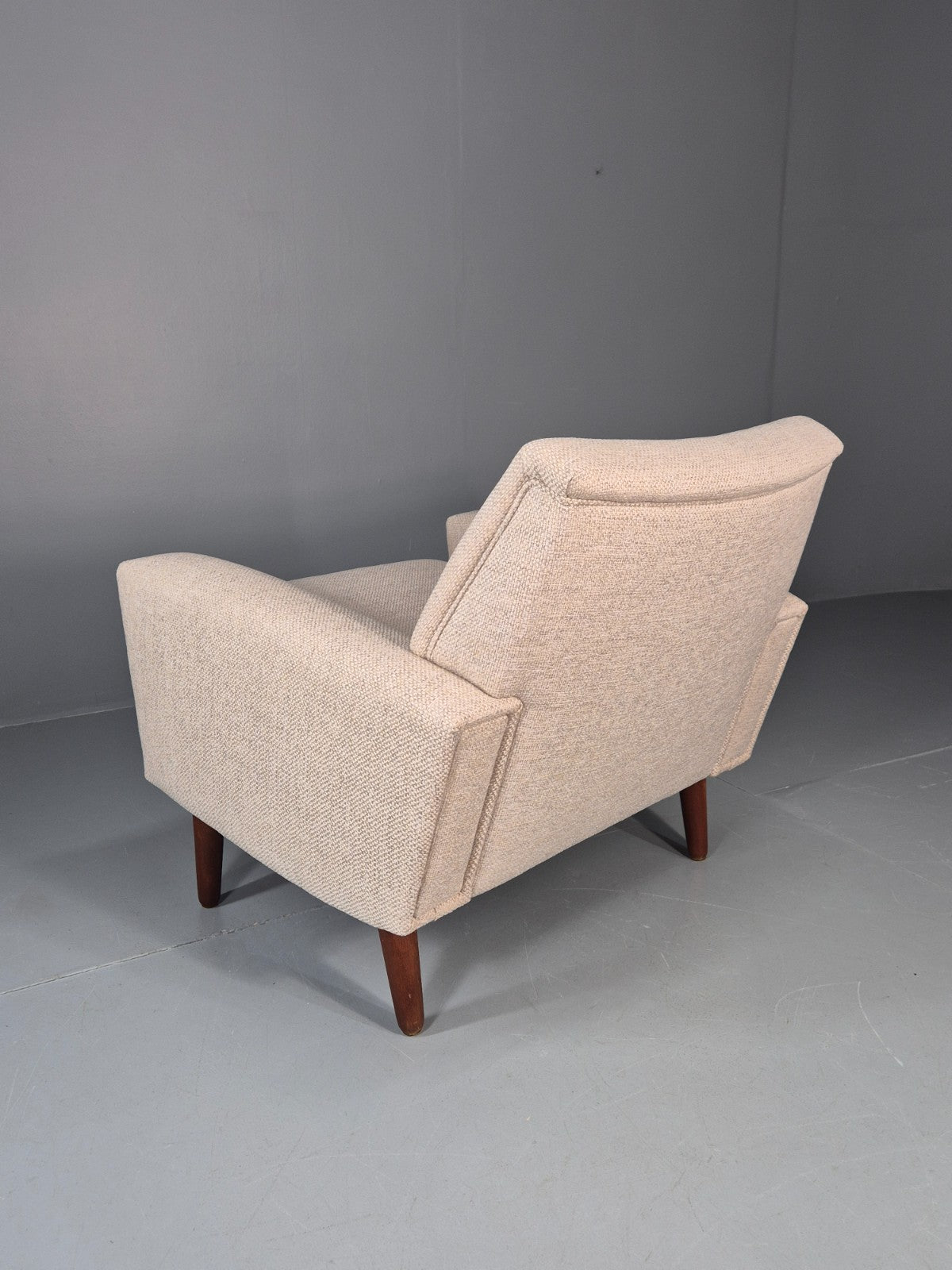 Mid Century Danish Lounge Chair 1960s Vintage Thams Reupholstered   EB11261 MNOR13