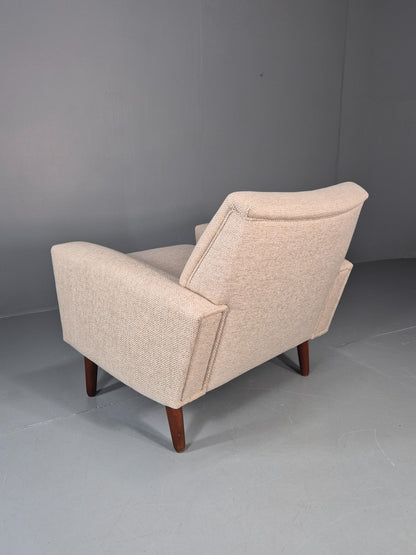 Mid Century Danish Lounge Chair 1960s Vintage Thams Reupholstered   EB11261 MNOR13