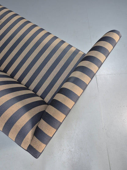 Vintage Danish 1950s Striped Sofa Mid Century Modern Shape Retro EB9559 M3SS - UKDK FURNITURE